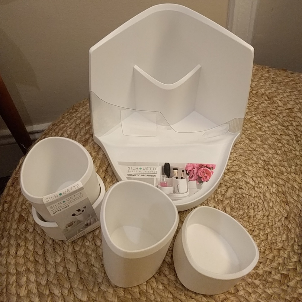 NWT 5-piece minimalist plastic organization set ✨ - Picture 6 of 6
